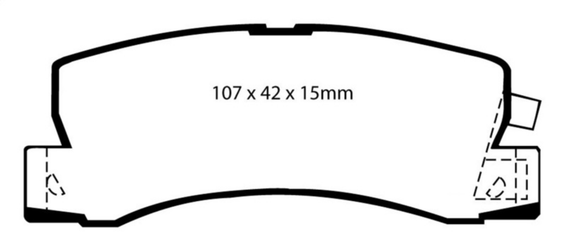 Picture of EBC 90-91 Lexus ES250 2-5 Yellowstuff Rear Brake Pads