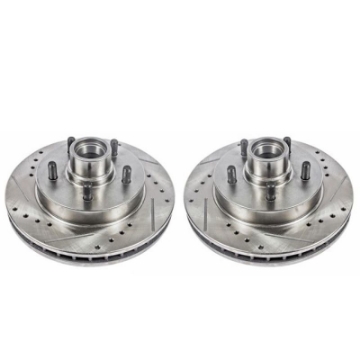 Picture of Power Stop 95-99 Chevrolet C1500 Front Evolution Drilled & Slotted Rotors - Pair