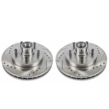 Picture of Power Stop 95-99 Chevrolet C1500 Front Evolution Drilled & Slotted Rotors - Pair