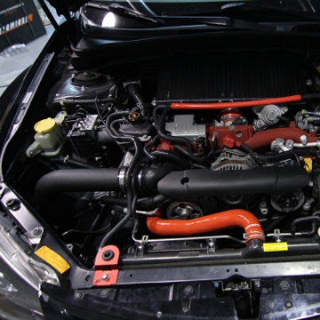 Picture of Mishimoto 08+ Subaru WRX-STi Performance Cold Air Intake Kit - Wrinkle Black