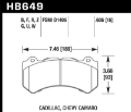 Picture of Hawk 08-12 Cadillac CTS-V - 12 Jeep Grand Cherokee WK2 SRT8 DTC-60 Front Race Brake Pads