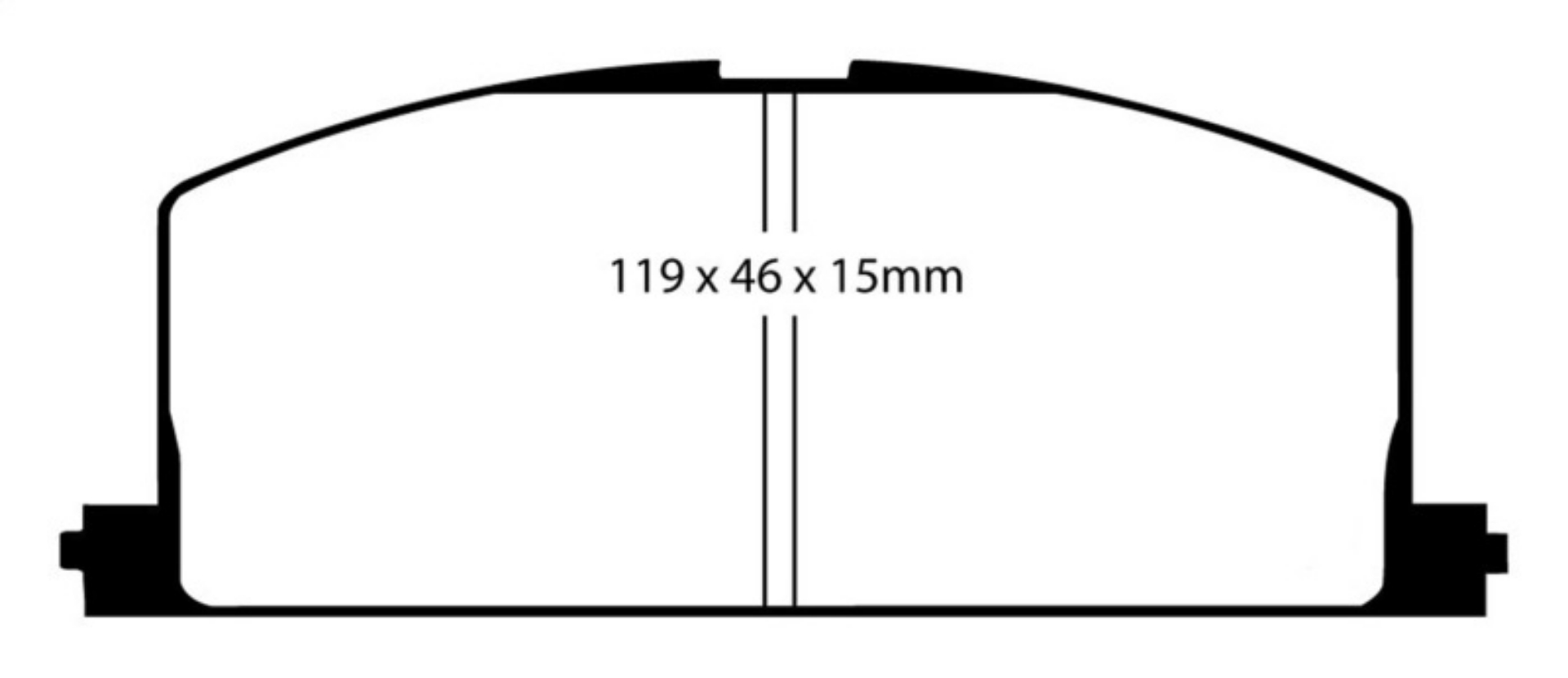 Picture of EBC 90-91 Toyota Celica 1-6 Yellowstuff Front Brake Pads