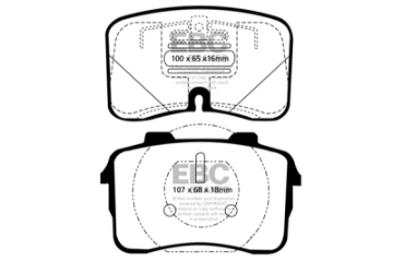 Picture of EBC 90-92 Audi V8 3-6 UFO Rotors Yellowstuff Front Brake Pads