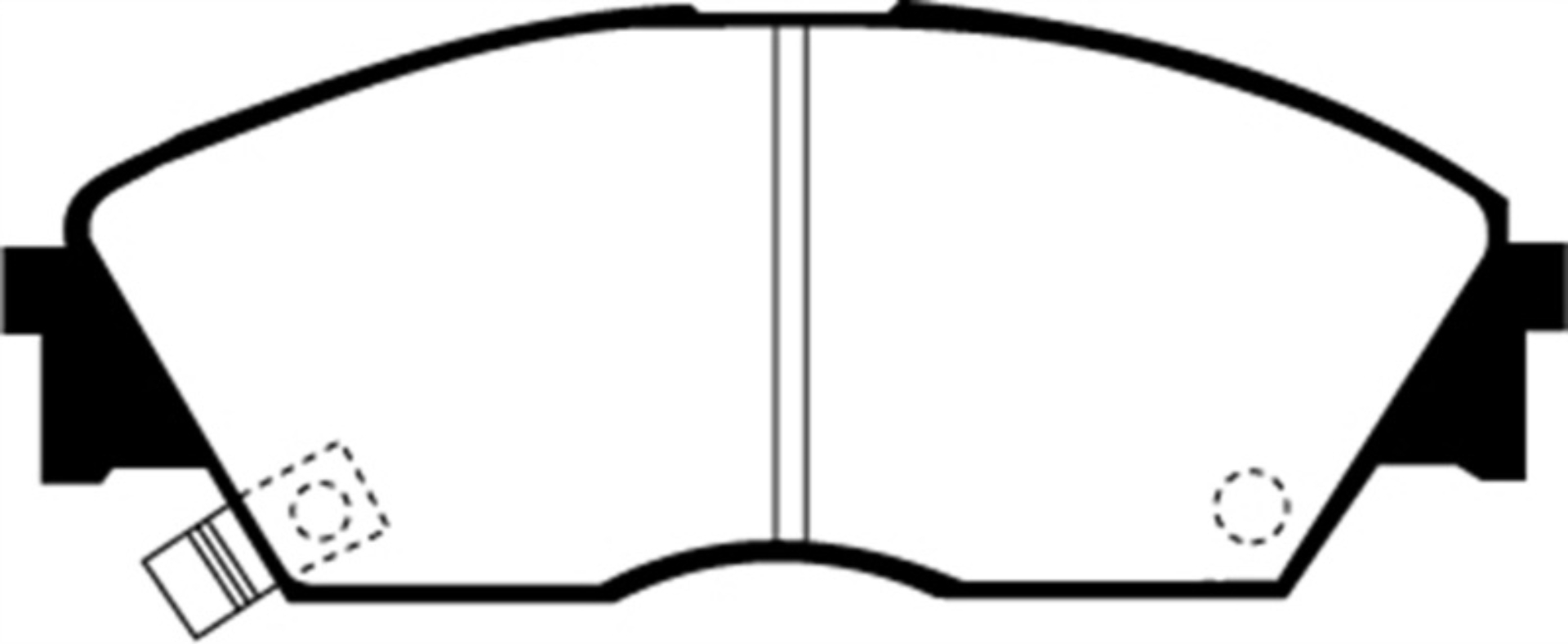 Picture of EBC 90-92 Honda Civic CRX 1-6 Si Greenstuff Front Brake Pads