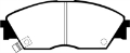 Picture of EBC 90-92 Honda Civic CRX 1-6 Si Redstuff Front Brake Pads