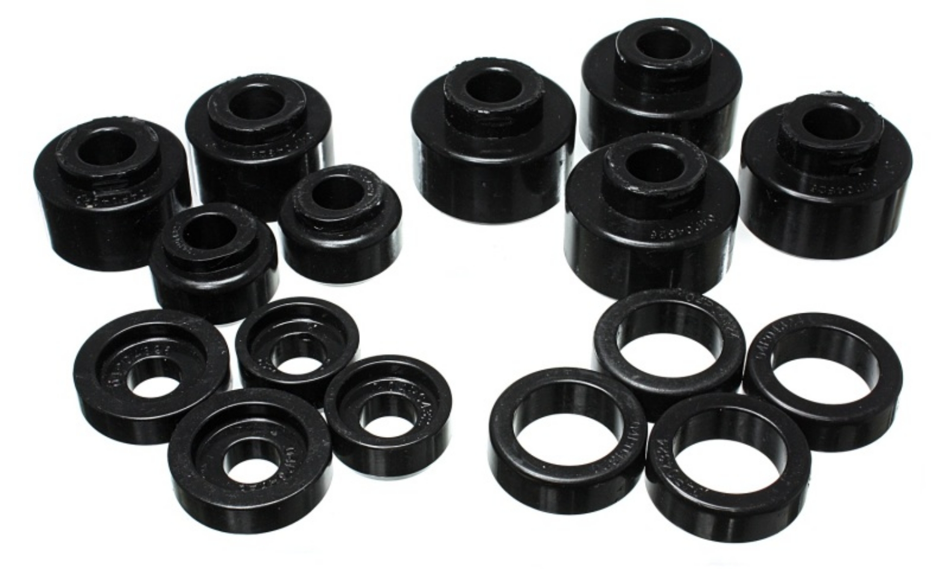Picture of Energy Suspension 99-07 Ford F-250-F-350 SD 2-4WD Crew Cab Body Mount Set - Black