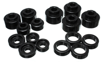 Picture of Energy Suspension 99-07 Ford F-250-F-350 SD 2-4WD Crew Cab Body Mount Set - Black