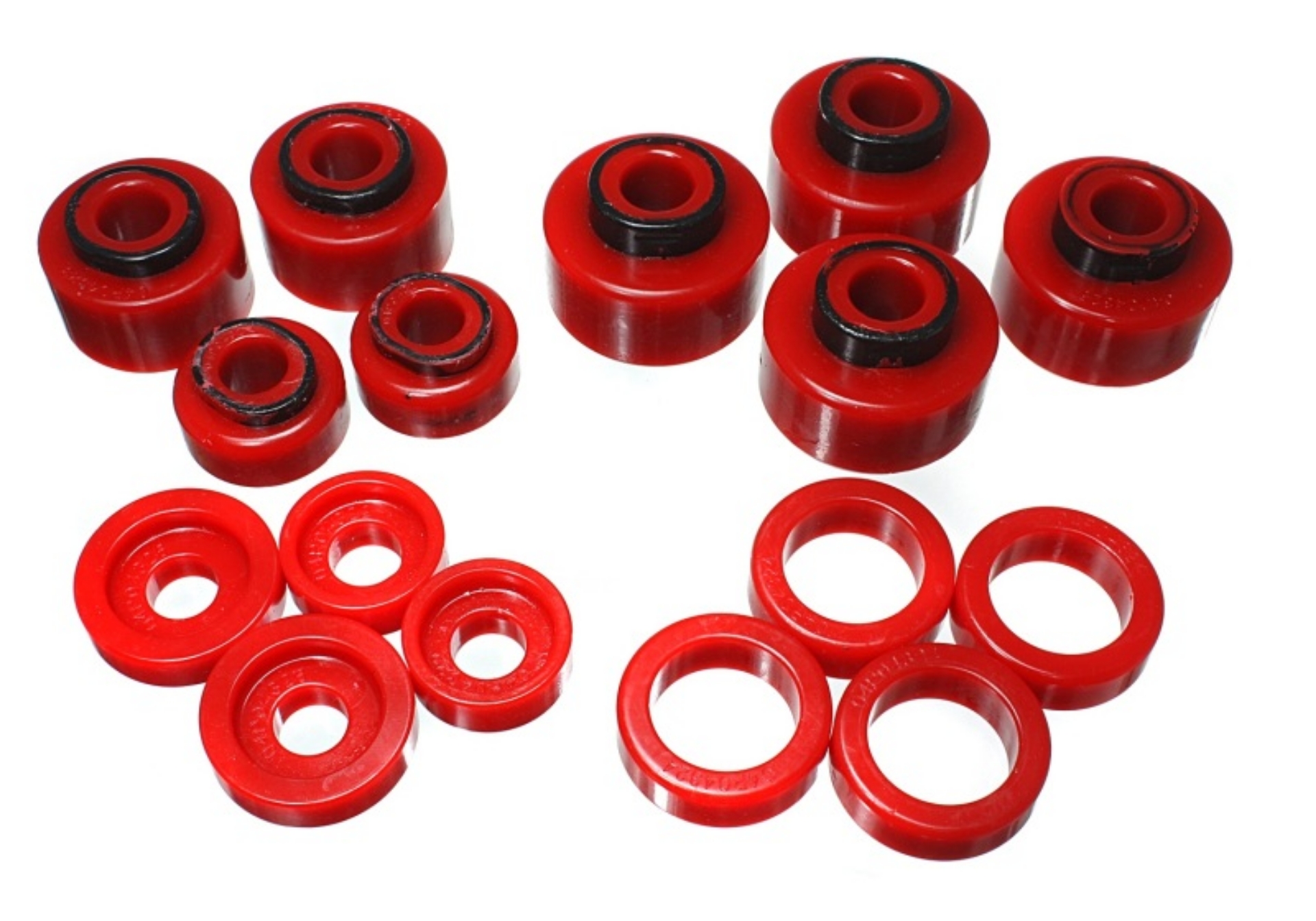 Picture of Energy Suspension 99-07 Ford F-250-F-350 SD 2-4WD Crew Cab Body Mount Set - Red