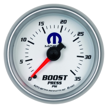 Picture of Autometer Mopar 2-1-16in Mechanical 0-35PSI Boost Gauge