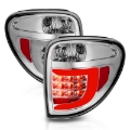 Picture of ANZO 2004-2007 Dodge Grand Caravan LED Tail Lights w- Light Bar Chrome Housing Clear Lens