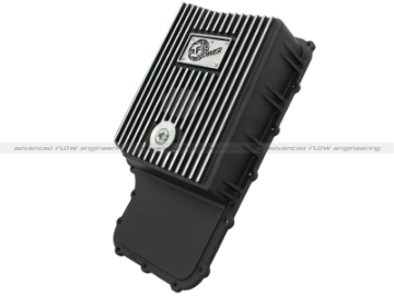 Picture of aFe Power Transmission Pan Black Machined 11-14 Ford 6R140 Trucks V8 6-7L td