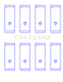 Picture of King Acura SOHC 16 Valve - Honda SOHC 16 Valve-DOHC 16 Valve Size +0-25 Rod Bearing Set