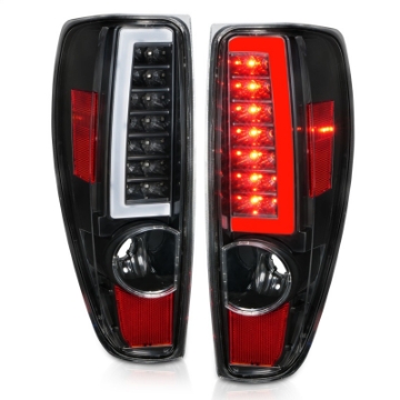 Picture of ANZO 2004-2012 Chevrolet Colorado- GMC Canyon LED Tail Lights w- Light Bar Black Housing