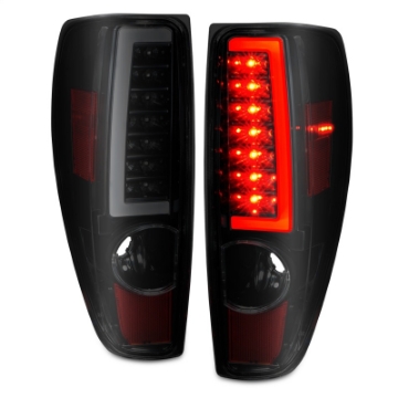 Picture of ANZO 2004-2012 Chevrolet Colorado- GMC Canyon LED Tail Lights w- Light Bar Black Housing Smoke Lens