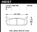 Picture of Hawk 89-93 Mazda Miata-MX-5 1-6L Black Race Rear Brake Pads