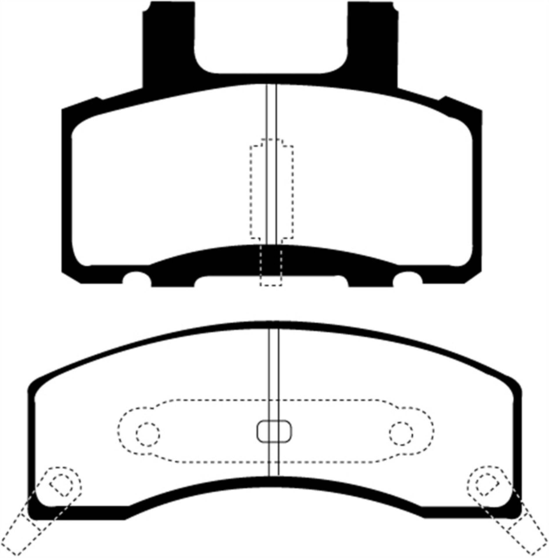 Picture of EBC 90-93 Chevrolet C20 8600 LB Yellowstuff Front Brake Pads