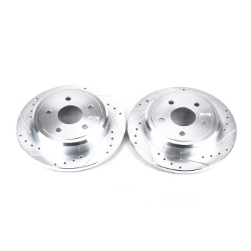 Picture of Power Stop 06-10 Jeep Commander Rear Evolution Drilled & Slotted Rotors - Pair