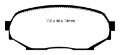 Picture of EBC 90-93 Geo Storm 1-6 Redstuff Front Brake Pads