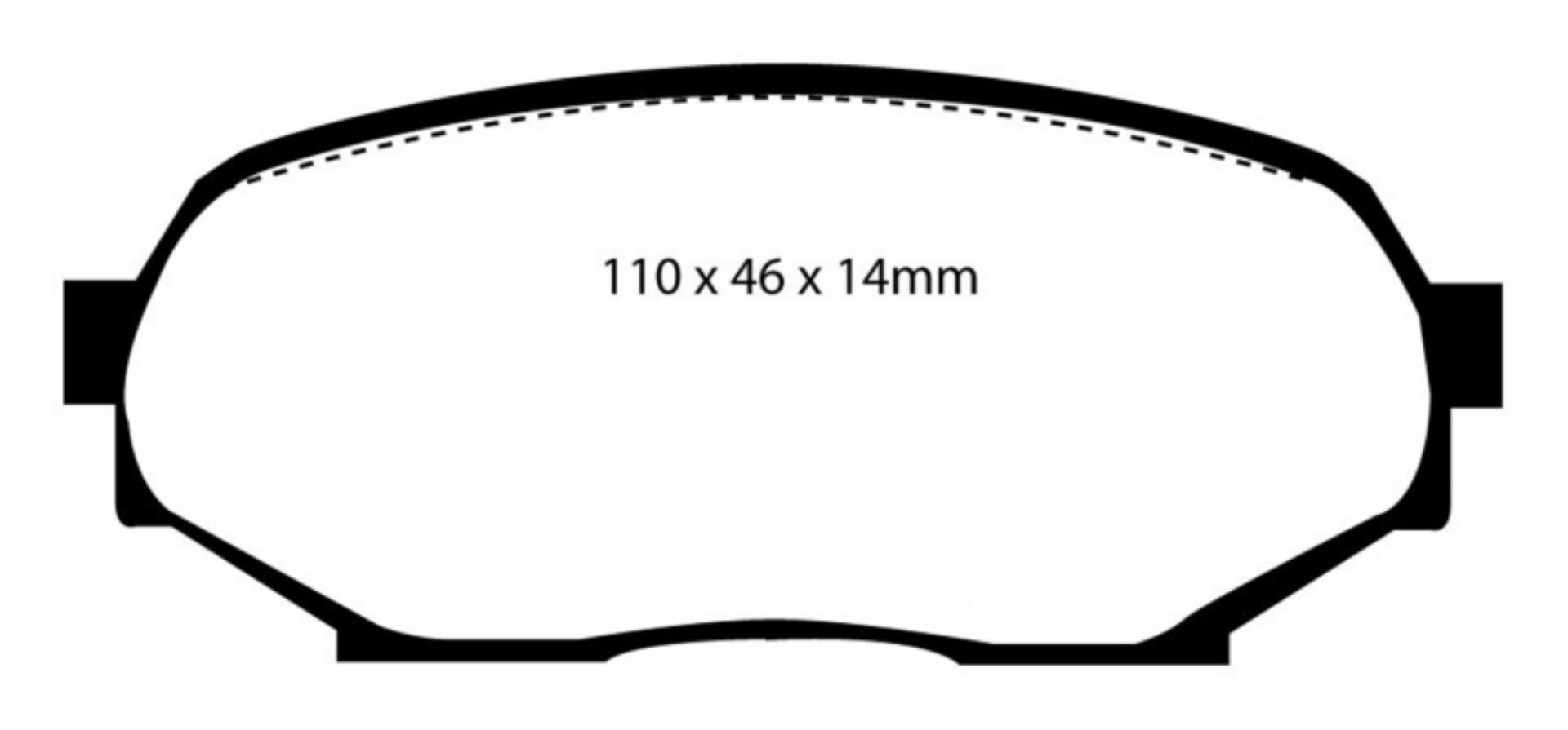 Picture of EBC 90-93 Geo Storm 1-6 Redstuff Front Brake Pads