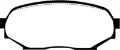 Picture of EBC 90-93 Geo Storm 1-6 Redstuff Front Brake Pads
