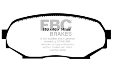 Picture of EBC 90-93 Geo Storm 1-6 Ultimax2 Front Brake Pads