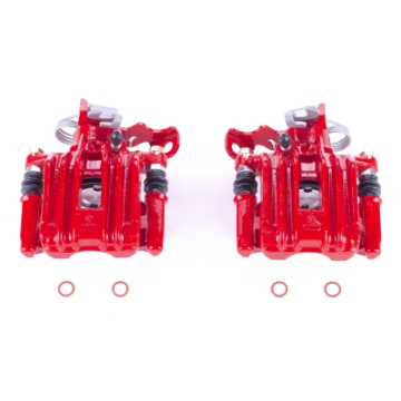 Picture of Power Stop 98-01 Audi A4 Rear Red Calipers w-Brackets - Pair