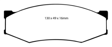 Picture of EBC 90-93 Infiniti M30 3-0 Redstuff Front Brake Pads