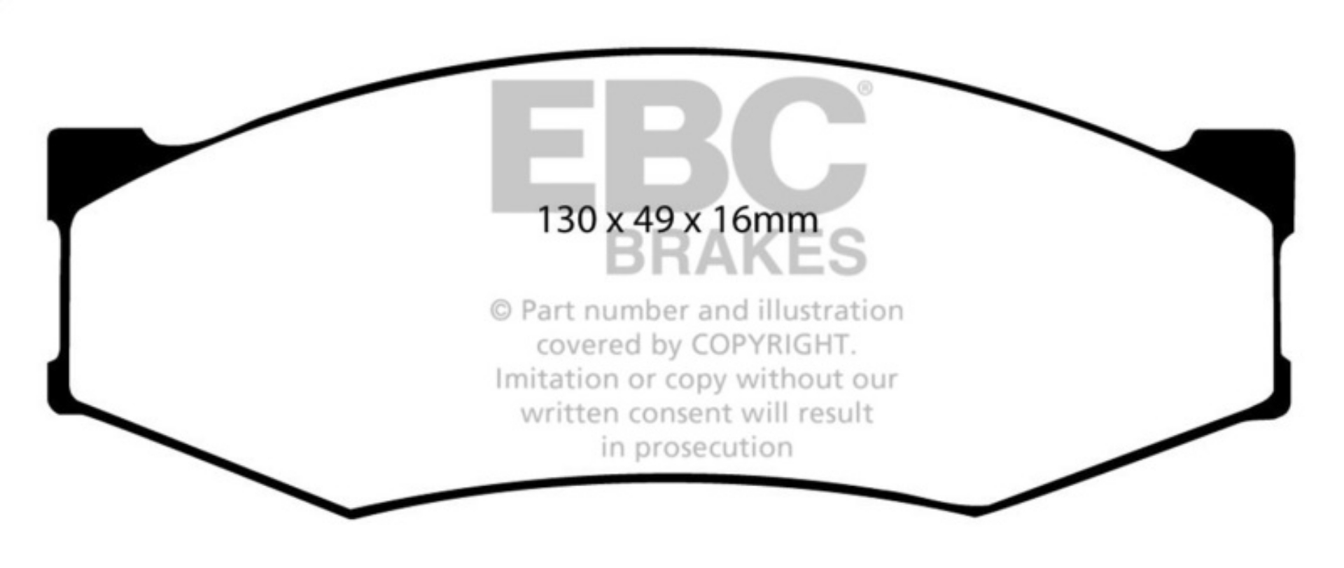 Picture of EBC 90-93 Infiniti M30 3-0 Yellowstuff Front Brake Pads