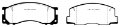 Picture of EBC 90-93 Toyota Previa Rear Drums Greenstuff Front Brake Pads
