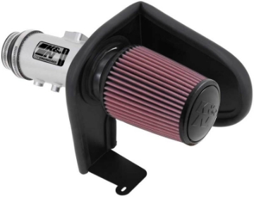 Picture of K&N 13-14 Honda Accord 3-5L V6 69 Series Typhoon Air Intake System - Silver Cold Air Intake Kit