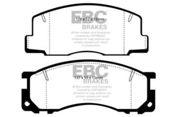 Picture of EBC 90-93 Toyota Previa Rear Drums Ultimax2 Front Brake Pads