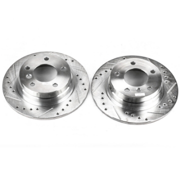 Picture of Power Stop 92-98 BMW 318i Rear Evolution Drilled & Slotted Rotors - Pair