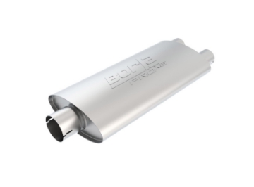 Picture of Borla Universal Center-Dual Oval 3in In-2-25in Out 19in x 4in x 9-5in Notched PRO-XS Muffler