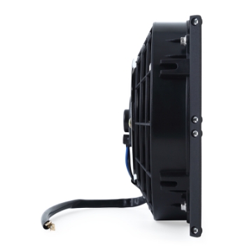 Picture of Mishimoto Universal 10in- Heavy-Duty Oil Cooler Fan Shroud - Micro Wrinkle Black