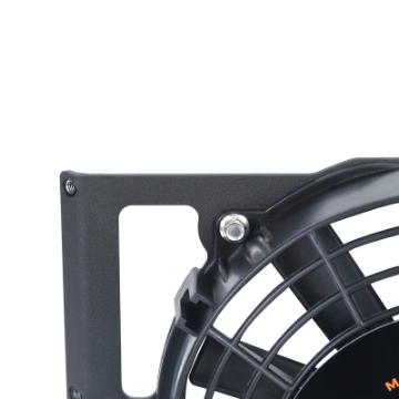 Picture of Mishimoto Universal 10in- Heavy-Duty Oil Cooler Fan Shroud - Micro Wrinkle Black
