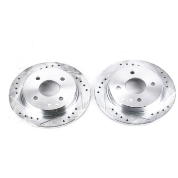 Picture of Power Stop 14-19 Ford Fiesta Rear Evolution Drilled & Slotted Rotors - Pair