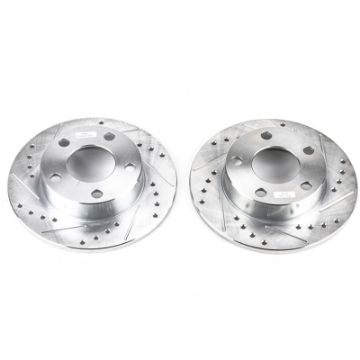 Picture of Power Stop 96-01 Audi A4 Quattro Rear Evolution Drilled & Slotted Rotors - Pair