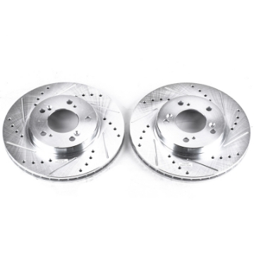 Picture of Power Stop 97-98 Acura Integra Front Evolution Drilled & Slotted Rotors - Pair