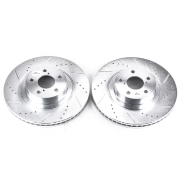 Picture of Power Stop 05-06 Saab 9-2X Front Evolution Drilled & Slotted Rotors - Pair