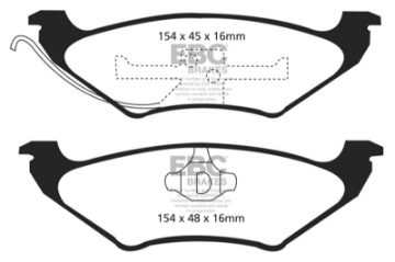 Picture of EBC 90-94 Lincoln Town Car 4-6 Ultimax2 Rear Brake Pads