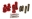 Picture of Energy Suspension 72-78 Ford Red Front End Control Arm Bushing Set