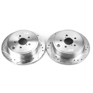 Picture of Power Stop 13-16 Subaru BRZ Rear Evolution Drilled & Slotted Rotors - Pair