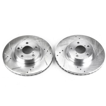 Picture of Power Stop 05-06 Saab 9-2X Front Evolution Drilled & Slotted Rotors - Pair