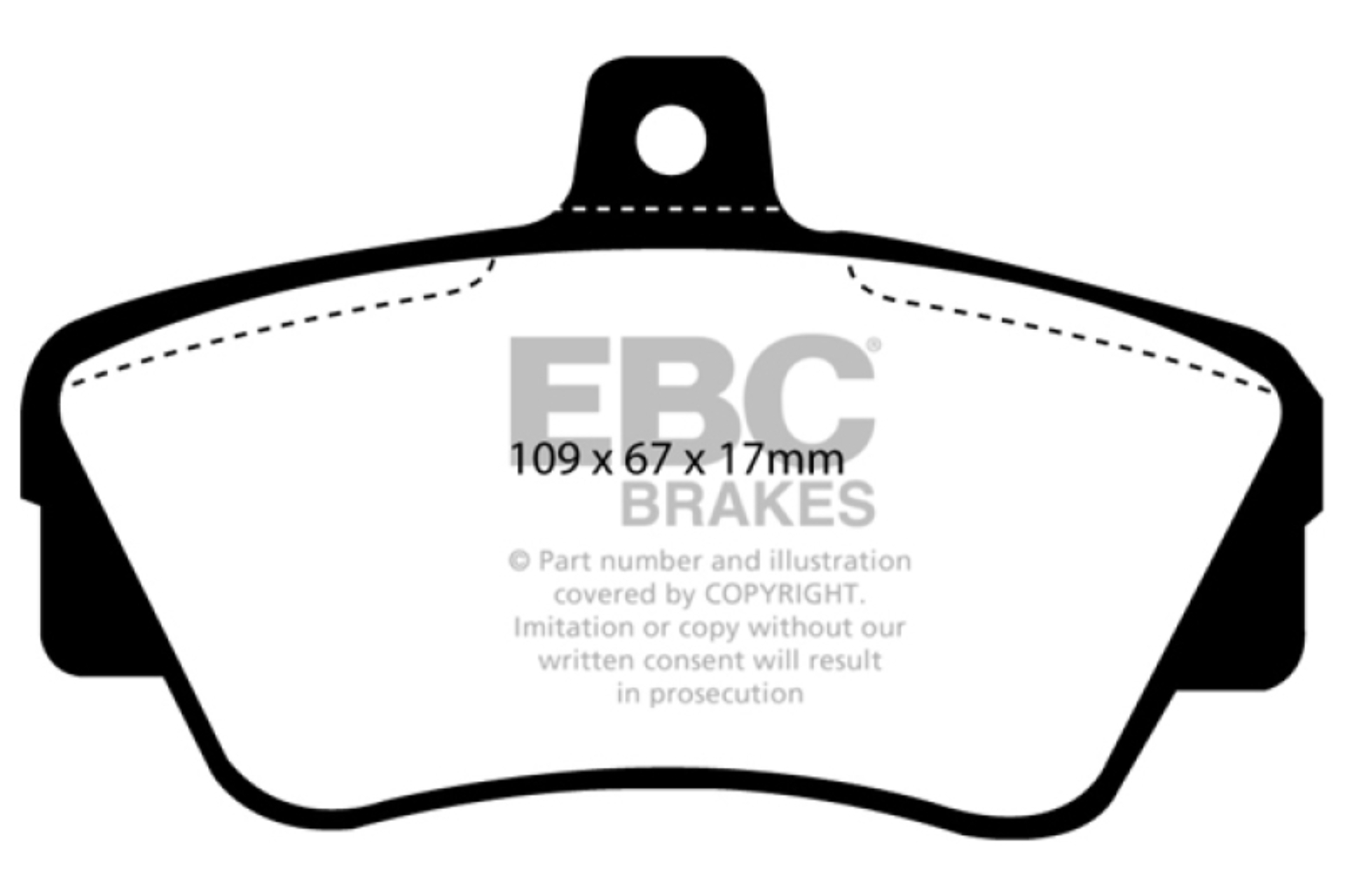 Picture of EBC 90-94 Mazda Protege 1-8 Rear Rotors Redstuff Rear Brake Pads
