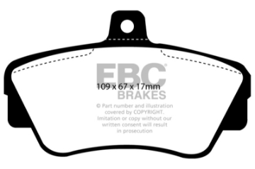 Picture of EBC 90-94 Mazda Protege 1-8 Rear Rotors Redstuff Rear Brake Pads
