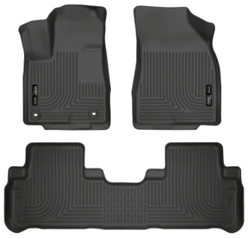 Picture of Husky Liners 14 Toyota Highlander Weatherbeater Black Front & 2nd Seat Floor Liners