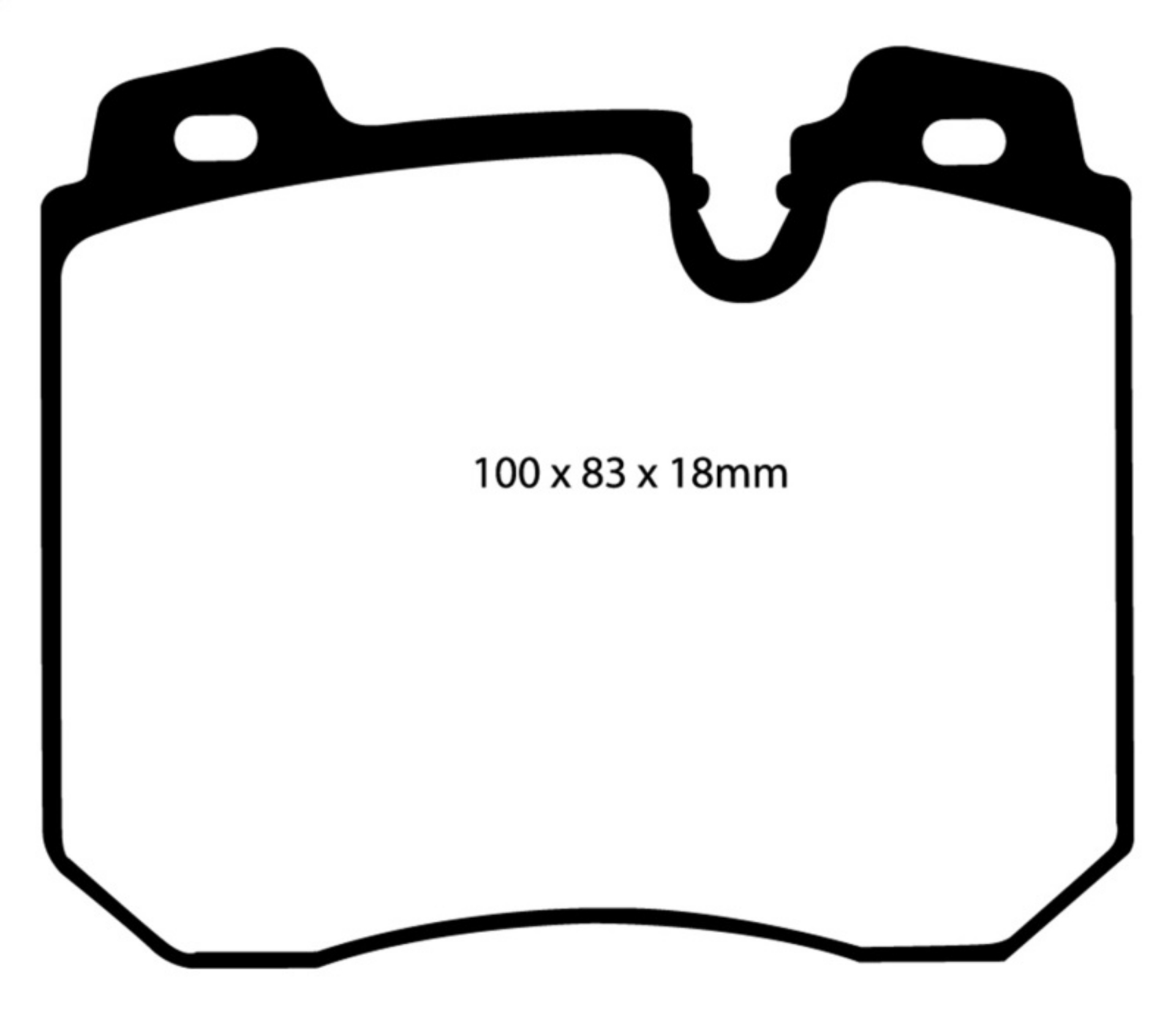 Picture of EBC 90-95 BMW 750iL 5-0 E32 Yellowstuff Front Brake Pads