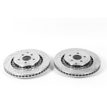 Picture of Power Stop 15-17 Chevrolet SS Rear Evolution Drilled & Slotted Rotors - Pair