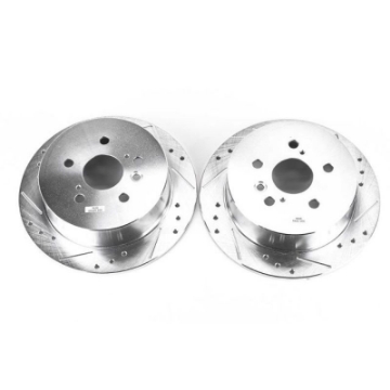 Picture of Power Stop 04-06 Lexus RX330 Rear Evolution Drilled & Slotted Rotors - Pair