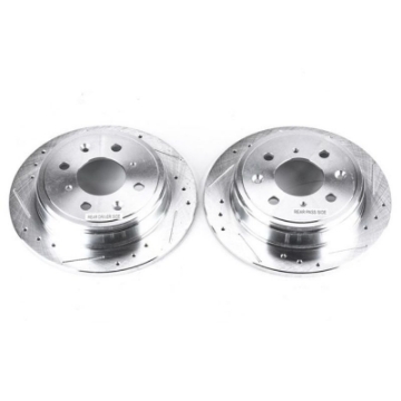 Picture of Power Stop 90-01 Acura Integra Rear Evolution Drilled & Slotted Rotors - Pair